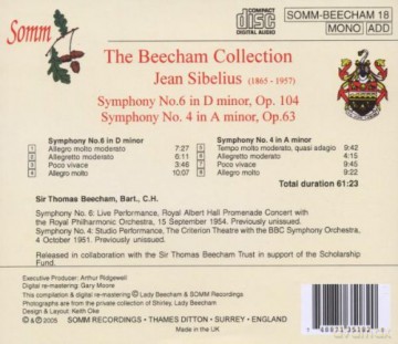 Royal Philharmonic Orchestra-Bbc Symphon: Symphony No 6 Op 104 -Symphony No 4 Op 6 [CD]
