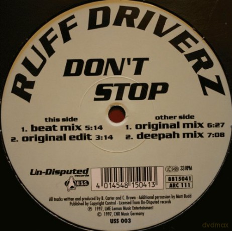 Ruff Driverz: Don T Stop [Winyl]
