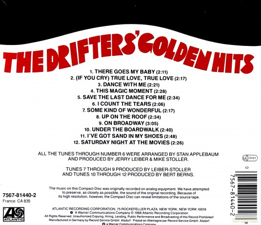The Drifters: Golden Hits [CD]