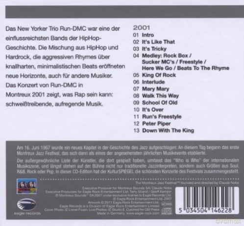 Run Dmc: Live At Montreux 2001 [CD]
