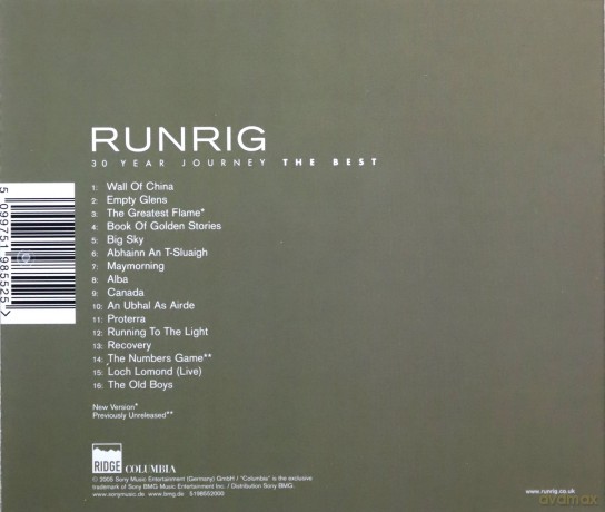 Runrig: 30 Year Journey - The Best [CD]
