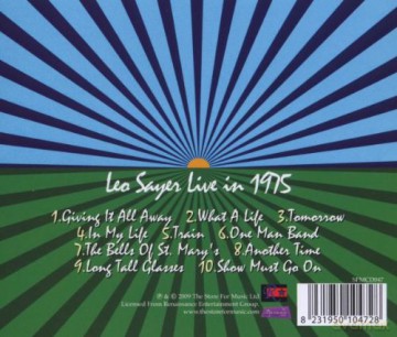 Sayer Leo: Live In 1975 [CD]
