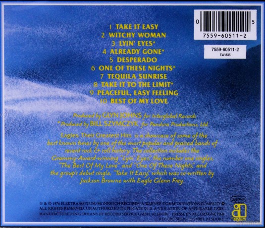 Eagles: Their Greatest Hits (71 - 75) [CD]