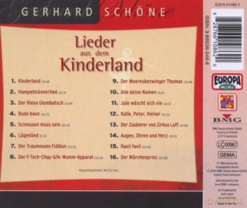 Schoene Gerhard: Lieder Aus Dem Kinderland [CD]