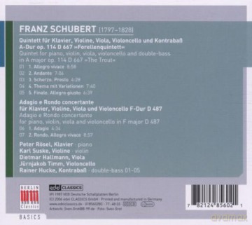 Schubert Franz: Forellenquintett - Trout Quintet [CD]
