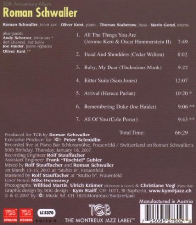 Schwaller Roman: 50th Anniversary Album [CD]