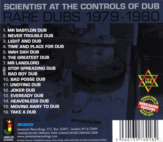 Scientist: At The Controls Of Dub - Rare Dubs 1979-1980 [CD]