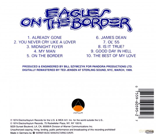 Eagles: On The Border [CD]