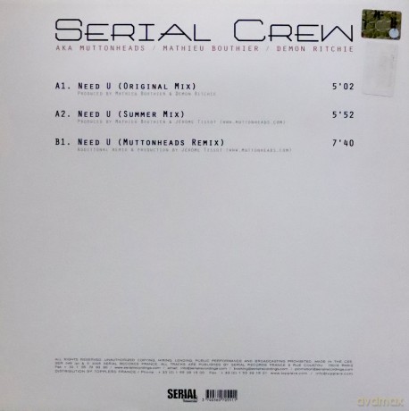Serial Crew: Need U [Winyl]