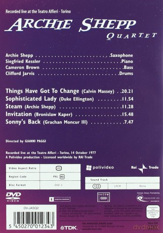 Shepp Archie Quartet: Part II [DVD]
