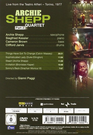 Shepp Archie Quartet: Part 2 - Live From Teatro Alfieri - Torino 1977 [DVD]
