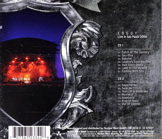 Edguy: Fucking With Fire Live [2CD]