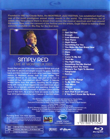 Simply Red: Live At Montreux 2003 [Blu-Ray]