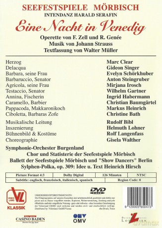 Singer,Irosch,Habermann Clear: Mörbisch 1999 - Eine Nacht In Venedig [DVD]