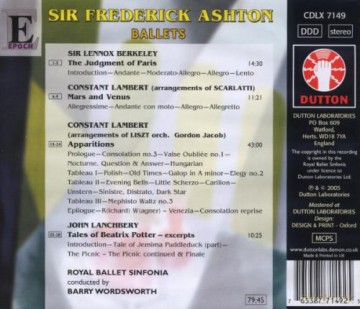 Sir Frederick Ashton: Ballets [CD]