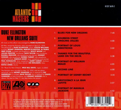 Duke Ellington: New Orleans Suite (digipack) [CD]