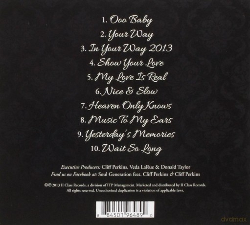 Soul Generation (FEAT. Cliff Perkins): Oooh! Baby [CD]