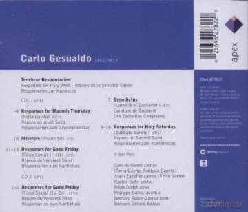 Ensemble A Sei Voci: Gesu: Tenebrae Responsories/Ben [2CD]