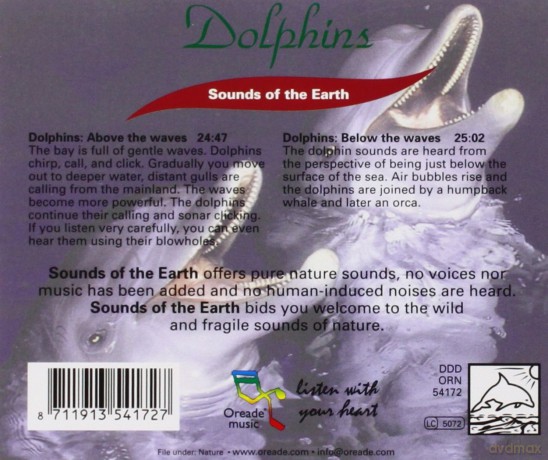 Sounds Of The Earth: Dolphins [CD]