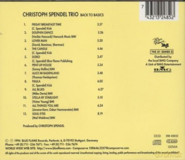 Spendel Christoph Trio: Back To Basics [CD]