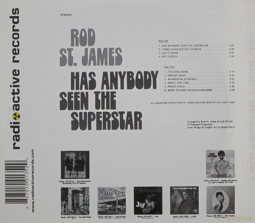 St James Rod: Has Anybody Seen The Superstar [CD]