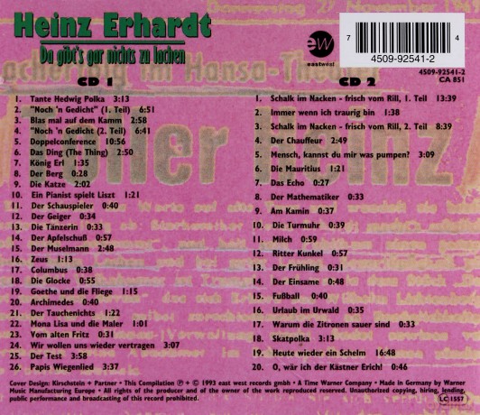 Heinz Erhardt: Da Gibt\'s Gar Nichts Zu Lachen [2CD]