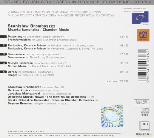 Stanislaw Bromboszcz: Bromboszcz Chamber Music [CD]