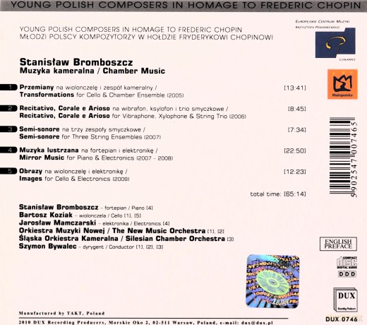 Stanislaw Bromboszcz: Bromboszcz Chamber Music [CD]