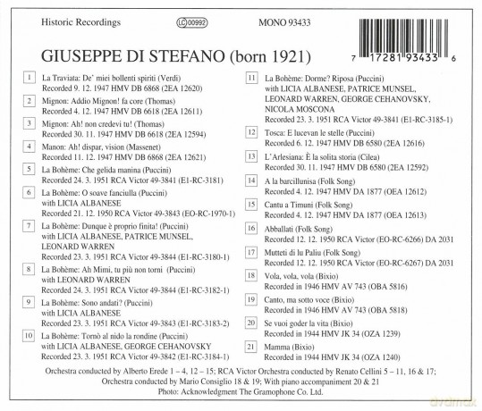 Stefano Giuseppe Di: Arias And Scenes [CD]