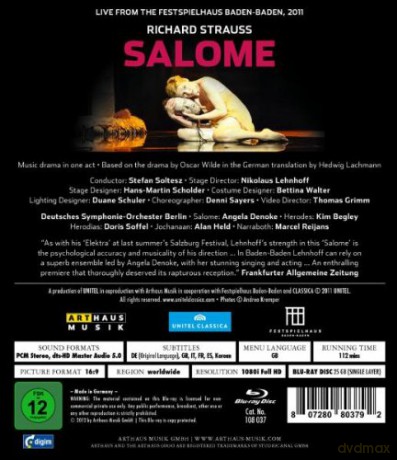 Strauss Richard & Denoke & Begley & Soffel & Held & Reijans & Soltesz Stefan: Salome [Blu-Ray]