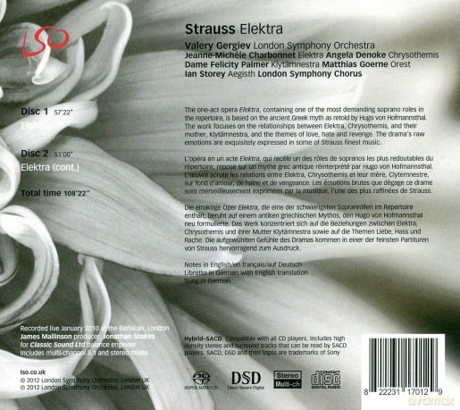 Strauss Richard & Gergiev Valery & Charbonnet Jeanne-Michele: Elektra [2SACD]
