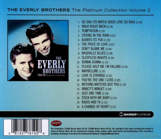The Everly Brothers: The Platinum Collection vol.2 [CD]