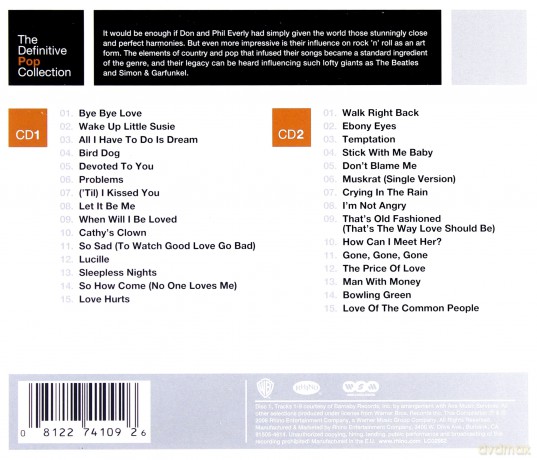 The Everly Brothers: Definitive Pop The Collection [2CD]