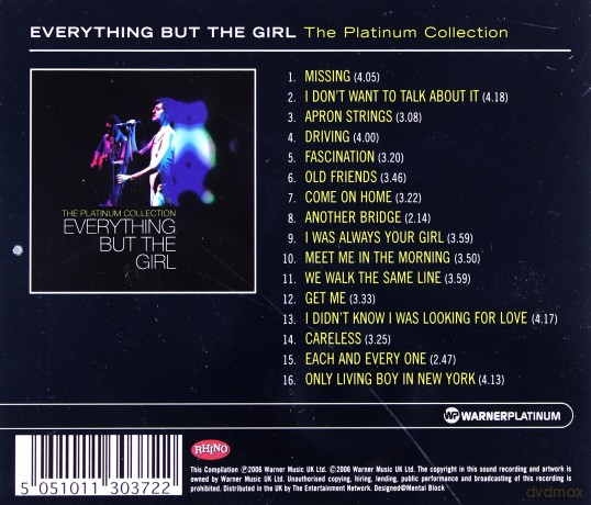 Everything But The Girl: The Platinum Collection [CD]
