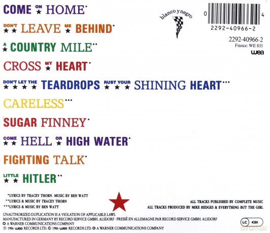 Everything But The Girl: Baby, The Stars Shine Bright [CD]