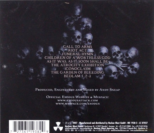 Exodus: The Atrocity Exhibition [CD]