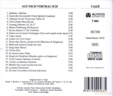 Taize Chor: Auf Dich Vertrau Ich [CD]