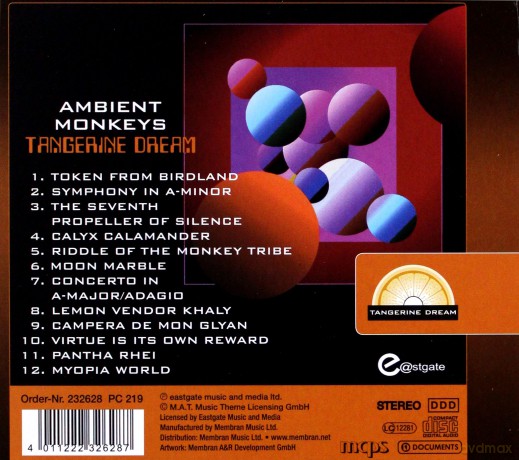 Tangerine Dream: Ambient Monkeys [CD]