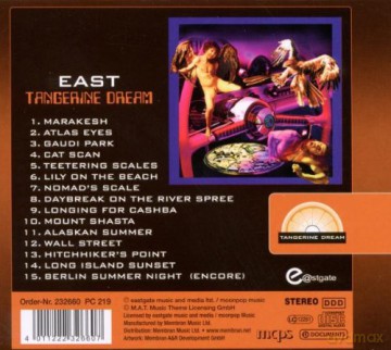 Tangerine Dream: East [CD]