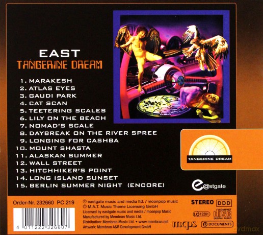 Tangerine Dream: East [CD]