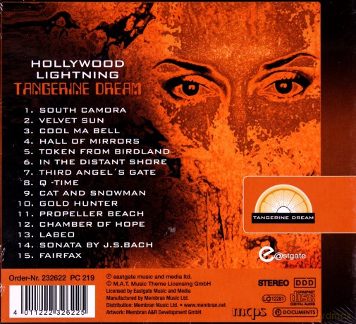 Tangerine Dream: Hollywood Lightning [CD]