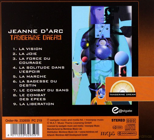 Tangerine Dream: Jeanne D Arc [CD]