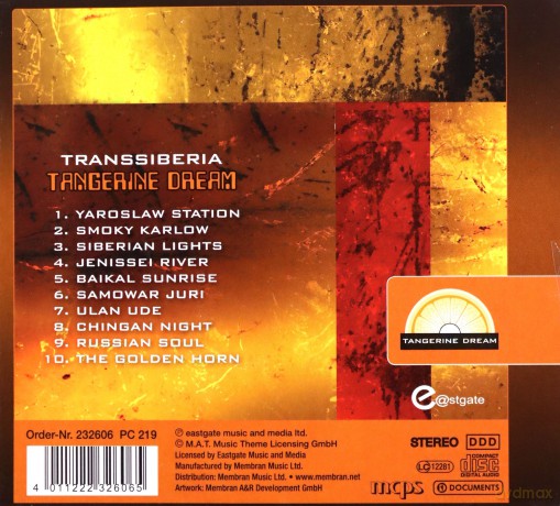 Tangerine Dream: Transsiberia [CD]