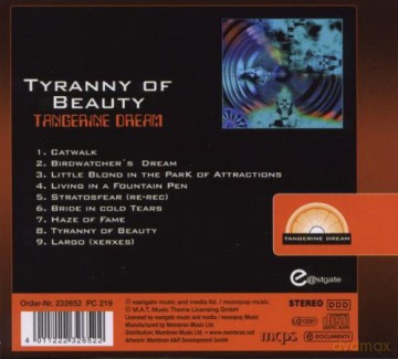Tangerine Dream: Tyranny Of Beauty [CD]