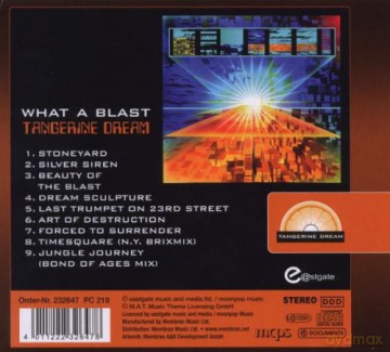 Tangerine Dream: What A Blast [CD]