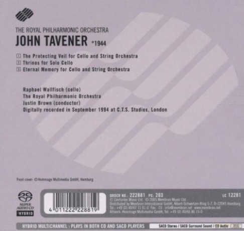 Tavener John: The Protecting Veil Etc [SACD]