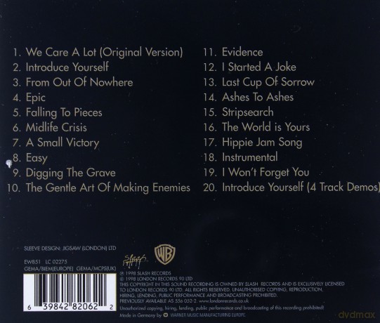 Faith No More: Who Cares A Lot? [CD]