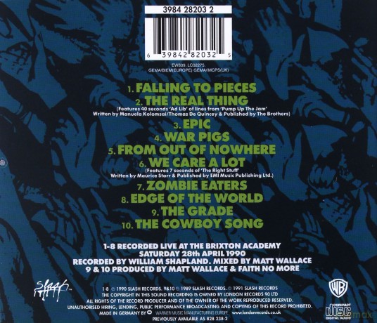 Faith No More: Live At Brixton Academy [CD]