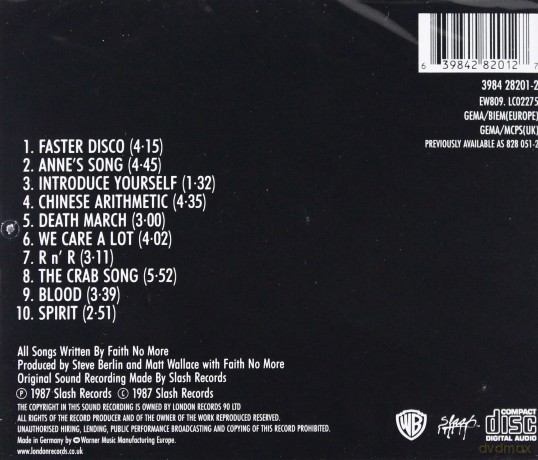 Faith No More: Introduce Yourself [CD]