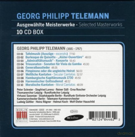 Telemann Georg Philipp: Selected Masterworks - Ausgewahlte Meisterwerke [10CD]
